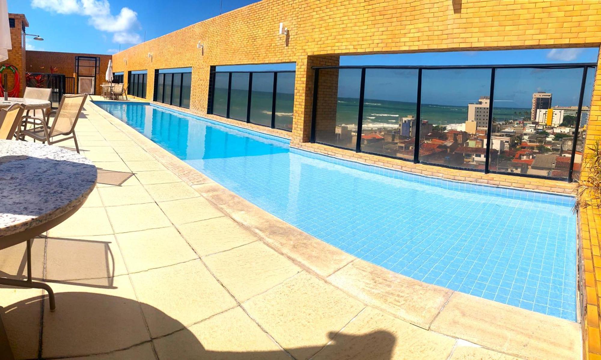 Apartamento 50M Praia- Piscina - Vista Mar - Academia - Maceió Buitenkant foto